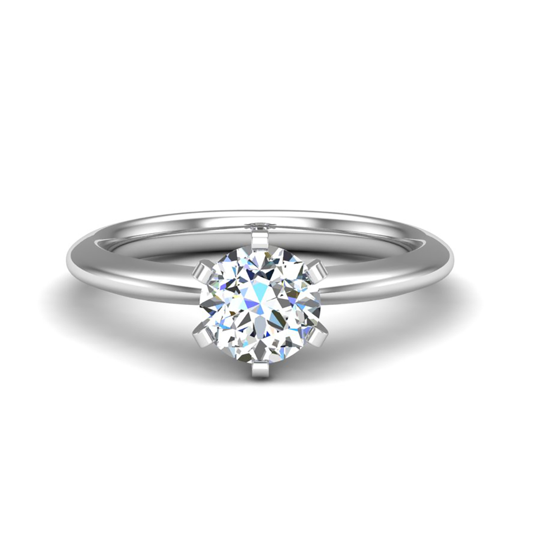 Maria 6 Prong Solitaire Engagement Ring